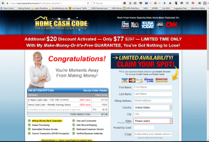 Home Cash Code - Secure Cash At Home Offer Now $77