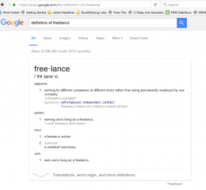 Definition of Freelance